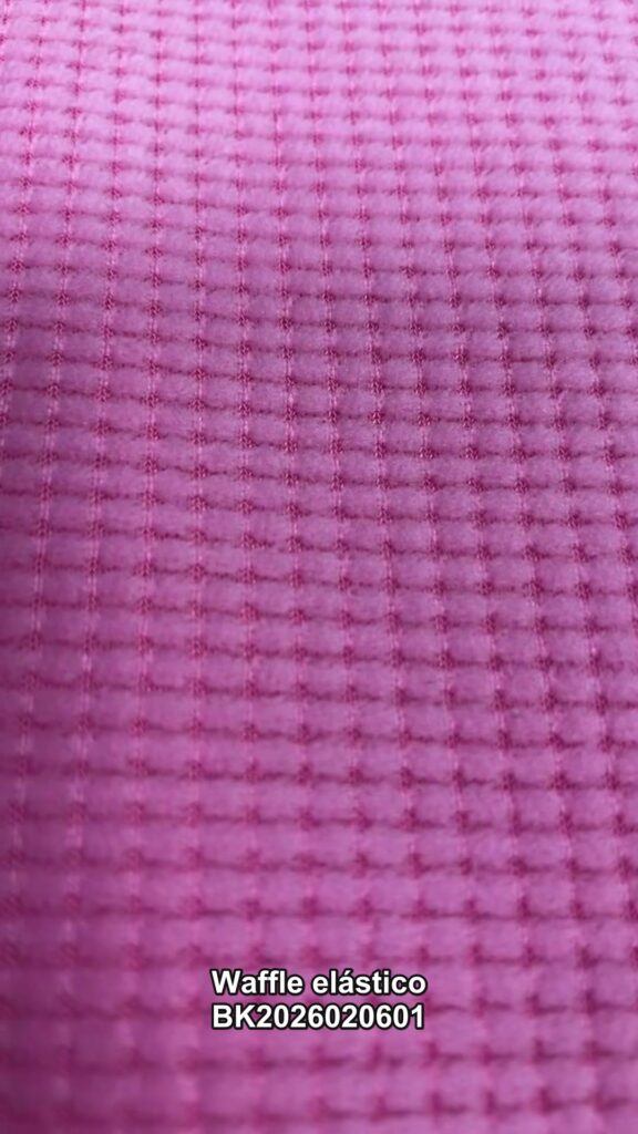 Waffle Texture Knit Bonded Super Soft Fleece Fabric (BK2026020601)