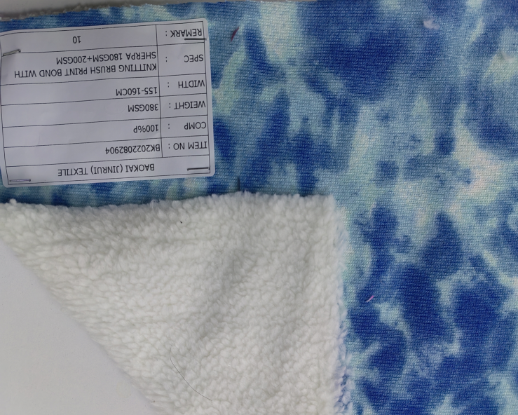 Heavyweight Boucle Curly Teddy Fleece Fabric 400 GSM (BK2023021504)