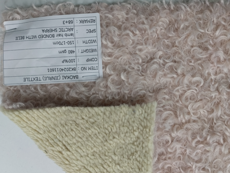 Heavyweight Lamb Sherpa Bonded Arctic Fleece Fabric (BK2024011601)