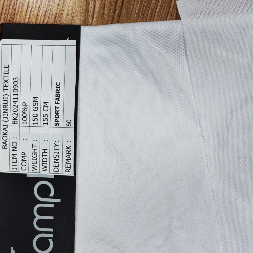 Birdseye Mesh Sportswear Fabric 150-170 GSM (BK20241109)