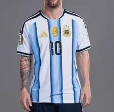 Messi Argentina #10 Sublimation Jersey Sample Tela Win 130 GSM