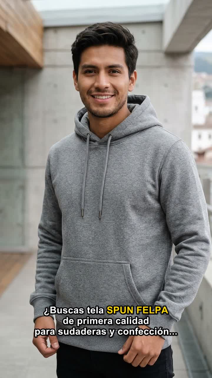 Sudadera Confeccionada con Tela Spun Felpa 220 GSM Modelo Sudamerica