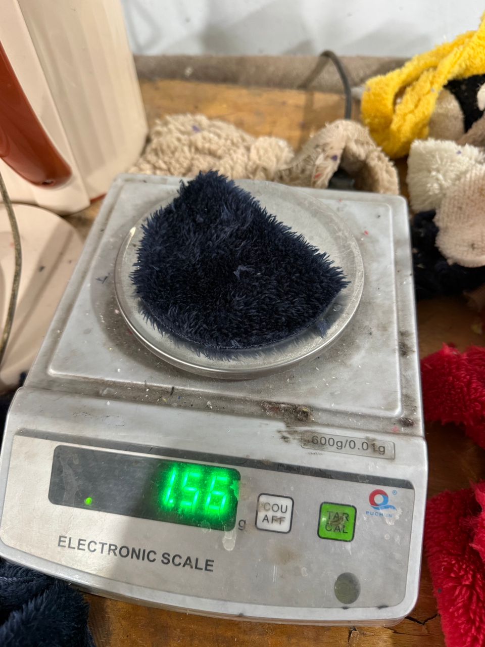 SM-065 single-sided Arctic fleece — Reference 5 — precision electronic weight inspection