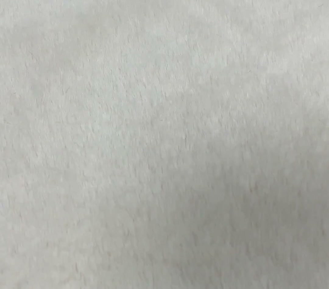 Solid Faux Rabbit Fur Fleece — Light Cream Plush Surface Texture Close-up