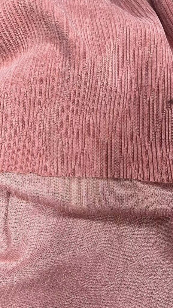 Geometric Textured Chenille Jacquard Knit Fabric 320 GSM (Ecuador Sample)