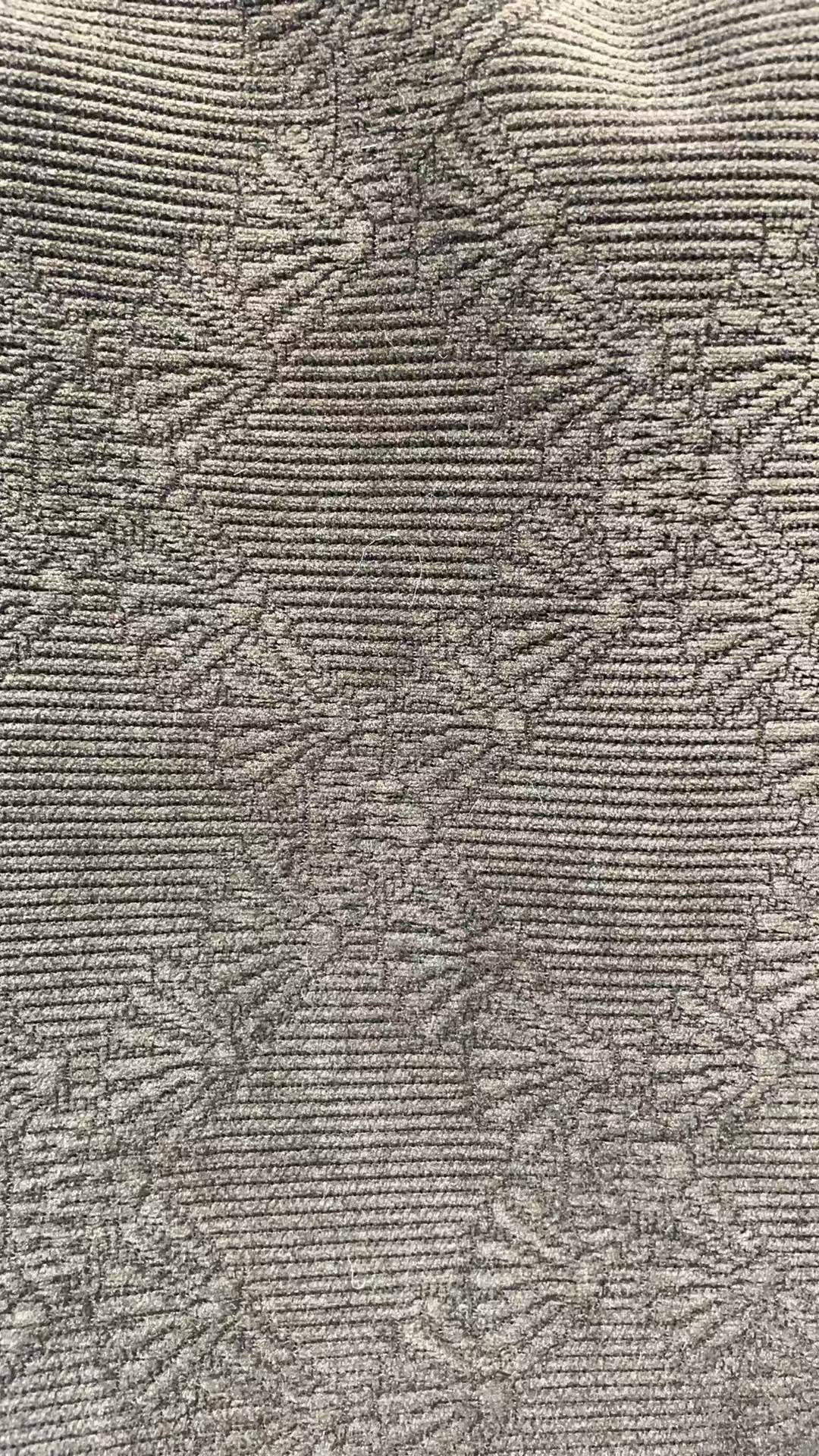 BK-CHENILLE-EC Geometric Textured Chenille Jacquard Knit Fabric 320 GSM (Ecuador Sample) - wholesale fabric KG China mill